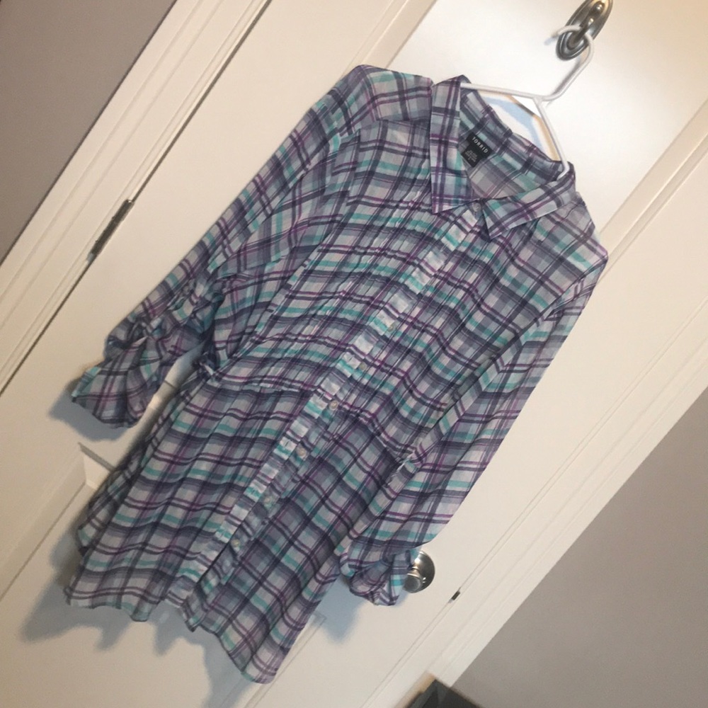 Long Sleeve Chiffon Material Shirt—Torrid